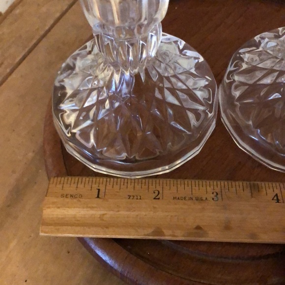 Bohemia lead Crystal candlesticks Czech Republic - Picture 5 of 10